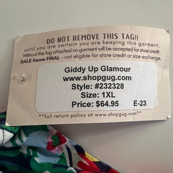 NWT Entro Lillian Floral Print Ruffle Sleeve Dress Size 1XL - Picture 11 of 11